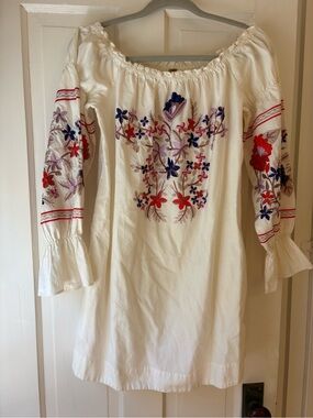 Free People XS  Off-Shoulder Boho Tunic/Mini